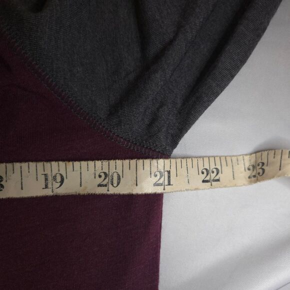 NWT Mizzen + Main Mens Medium Purple Grey Long Sleeve Henley Tee Shirt Top - Picture 5 of 7